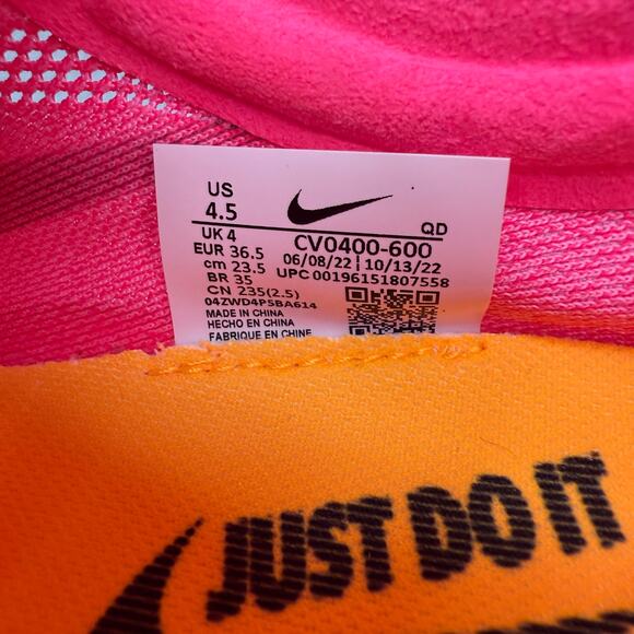 Nike ZoomX Dragonfly Men's 4.5 Hyper Pink Black Track Spikes CV0400-600 NEW - Picture 7 of 7